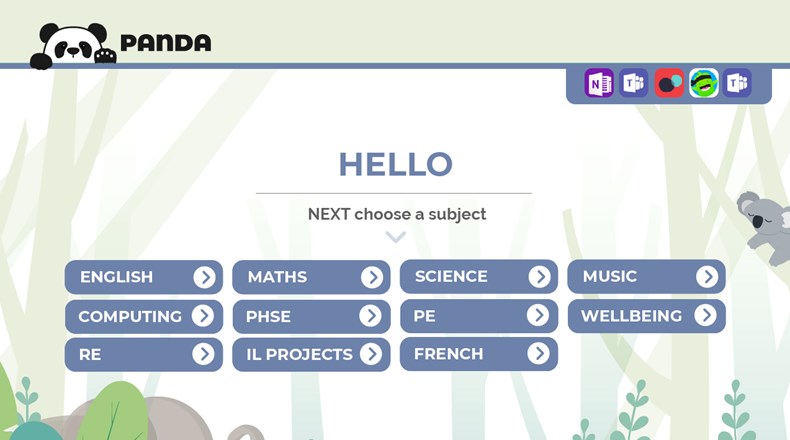 PANDA online learning portal