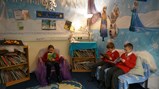 Cosy reading area