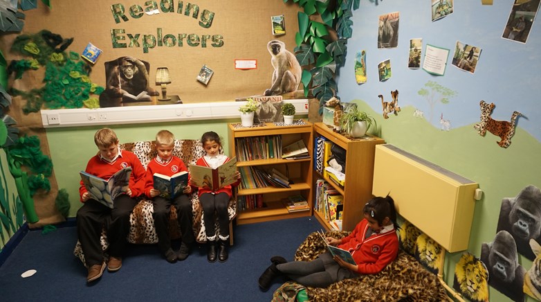 Cosy reading area