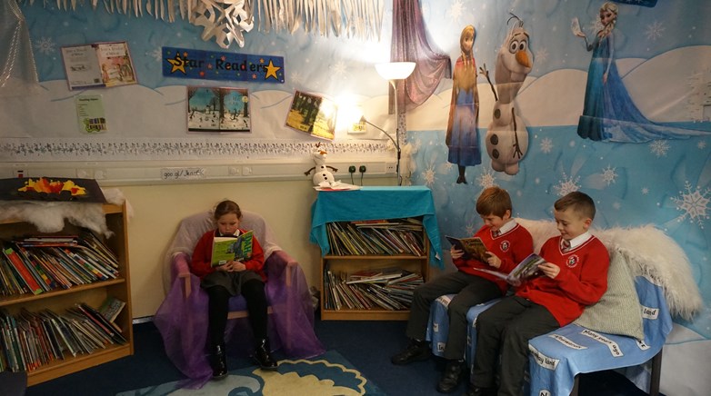 Cosy reading area