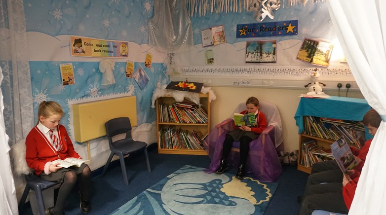 Cosy reading area
