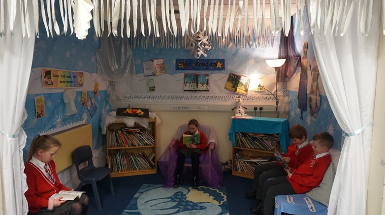Cosy reading area