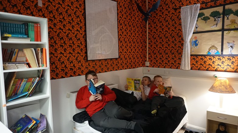 Cosy reading area