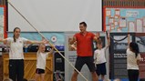 Pole vault athlete visits Diamond Hall 