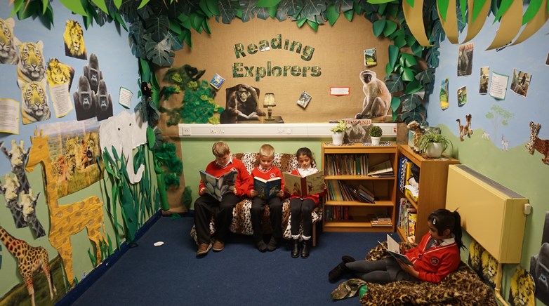 Cosy reading area