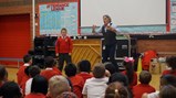 Author visits Diamond Hall