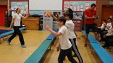 Pole vault athlete visits Diamond Hall 