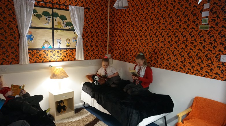 Cosy reading area